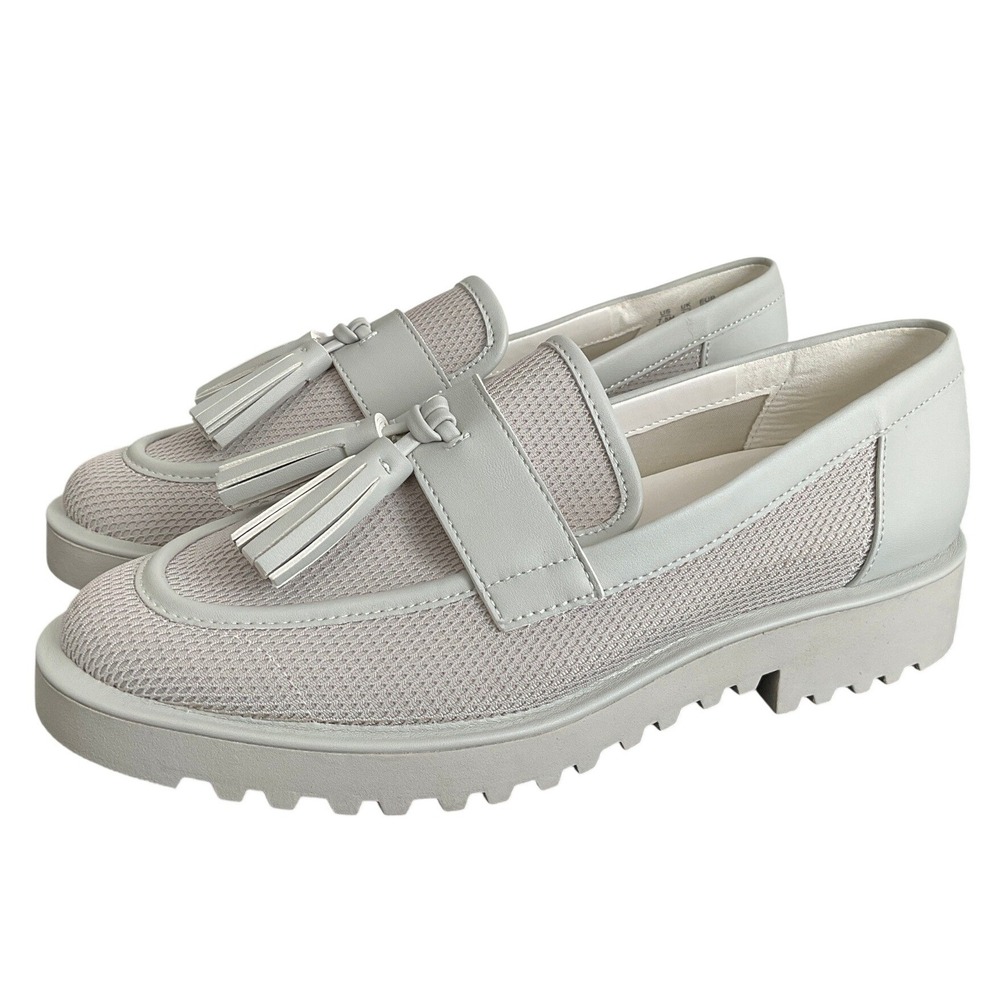 Women’s Light Gray Tassel Loafers - Slip-On Flats